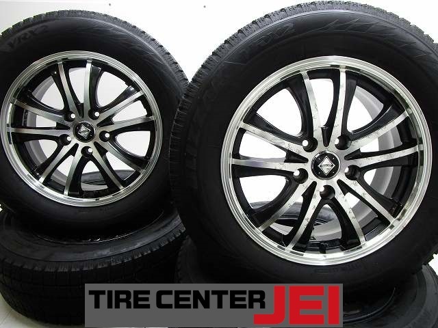 16インチ VRX2 215/60R16 6.5J+52 114.3 エスティマ/クラウン 中古スタッドレスアルミホイール【4本セット】送料無料(SA16-4563)拍卖