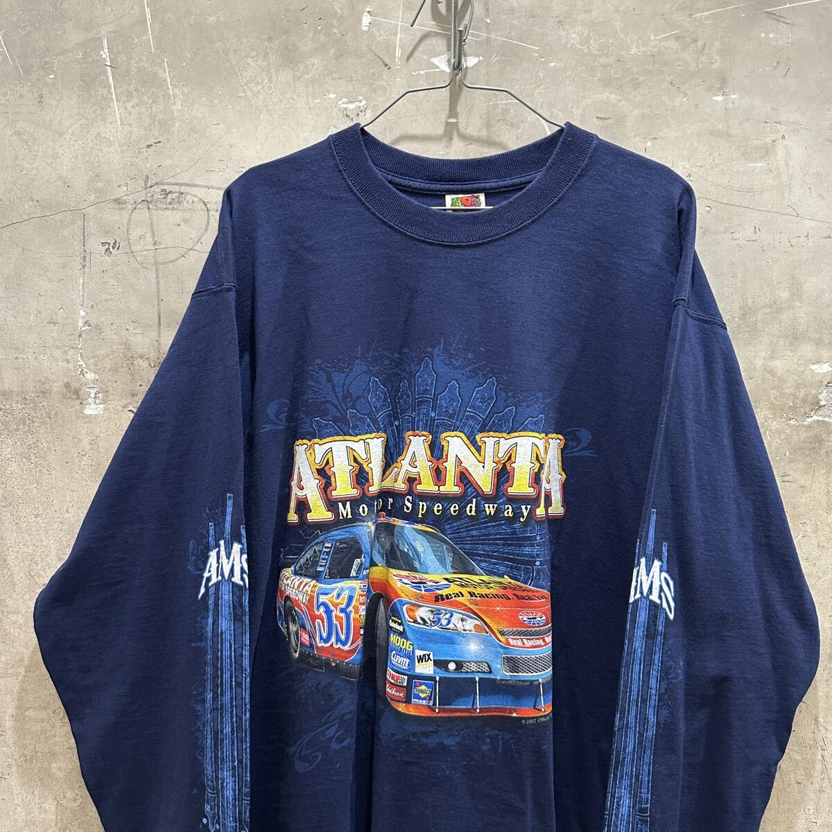 US古着 ナスカー アトランタモータースピードウェイ ロンT 長袖Tシャツ拍卖