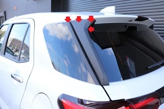 《ライズ》【30%OFF】ライズ リアガラスサイドパネルシート(ブラックカーボン)拍卖