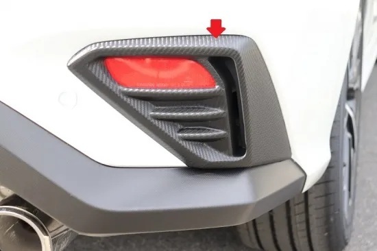 《レヴォーグVN》【70%OFF】レヴォーグVN系 リアバンパーサイドガーニッシュシート(グロスカーボン)拍卖