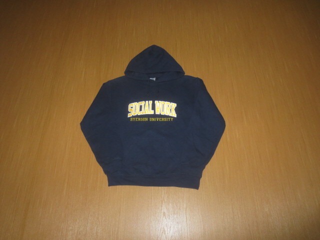 古着 GILDAN スウェットパーカ ネイビーS フード フーディー スウェットシャツ トレーナー パーカー プルオーバー拍卖