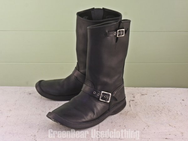 MN143 メンズ ハーレーダビッドソン エンジニアブーツ バイクブーツ 黒 ブラック 43 26.5cm拍卖