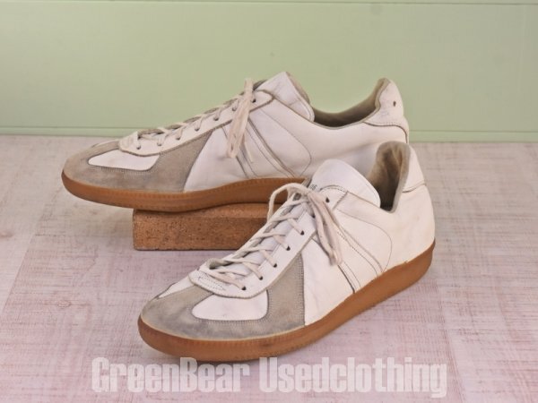 MN167 ビンテージ ジャーマントレーナー ドイツ軍スニーカー 白 メンズ 30cm 拍卖