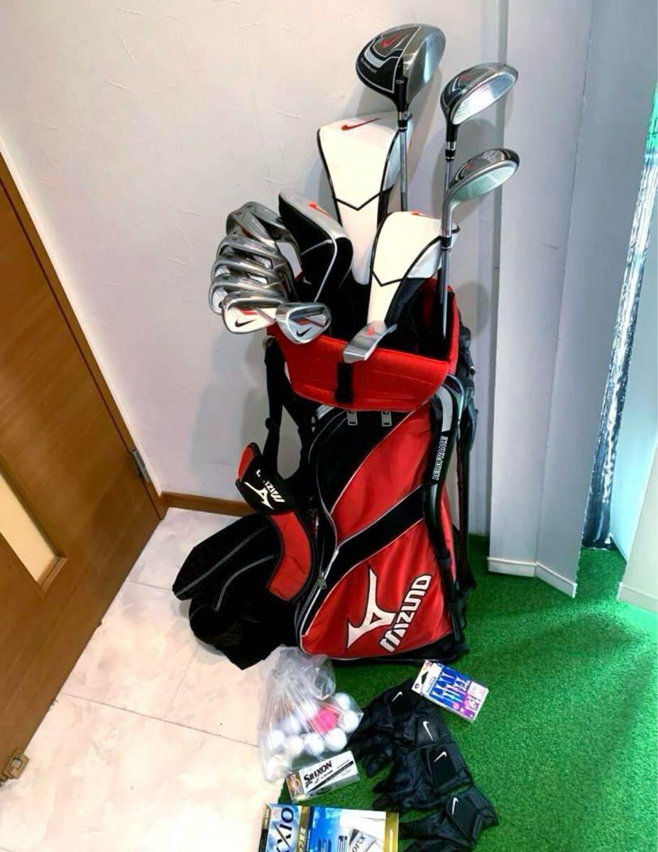 送料無料 美品 ナイキ スリングショット ゴルフクラブ フルセット ミズノ/エアロフレーム拍卖
