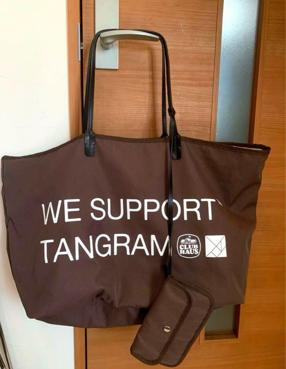 送料無料 希少 良品 即完売 クラブハウス×タングラム リバーシブル トートバッグ メンズ レディース ロッカーバッグ ボストン拍卖