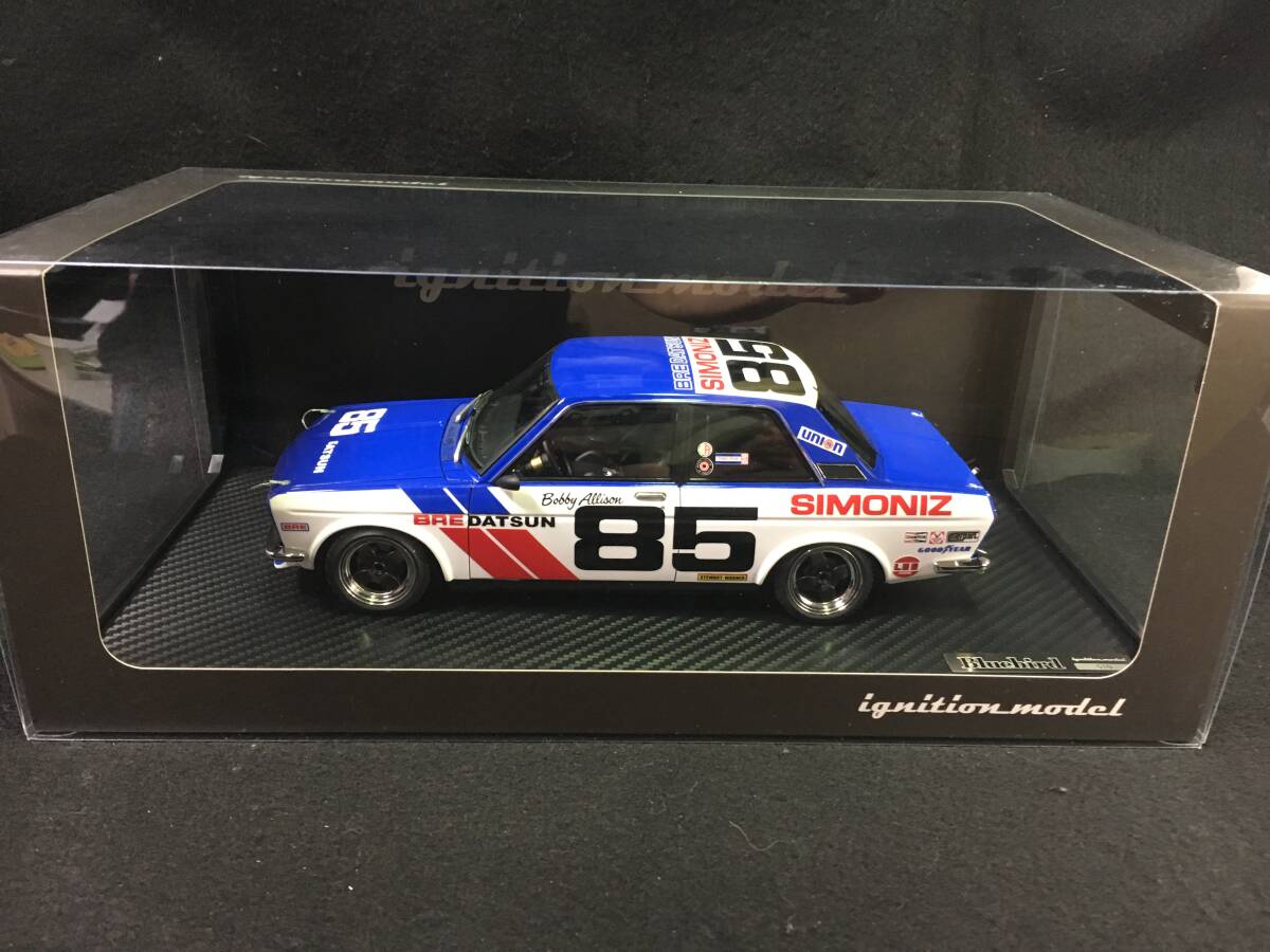 ●再値下げ●未開封●ig3309●イグニッションモデル●1/18 ダットサン ブルーバード 510 ホワイト/ブルー Datsun Bluebird (510) #85拍卖