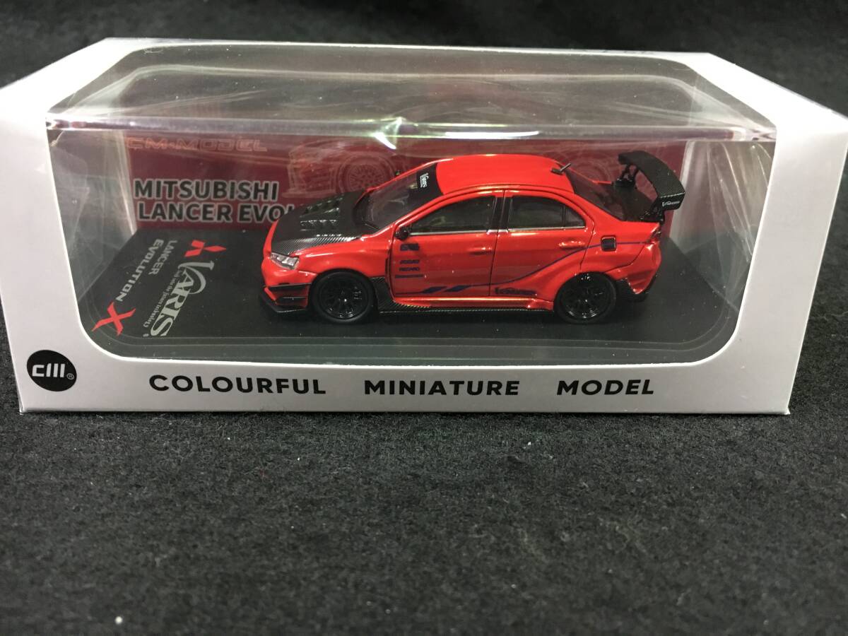 ●新品未開封●CMモデル 1/64 三菱 ランサー エボリューション X Varis レッド CM64-EVOX-05拍卖
