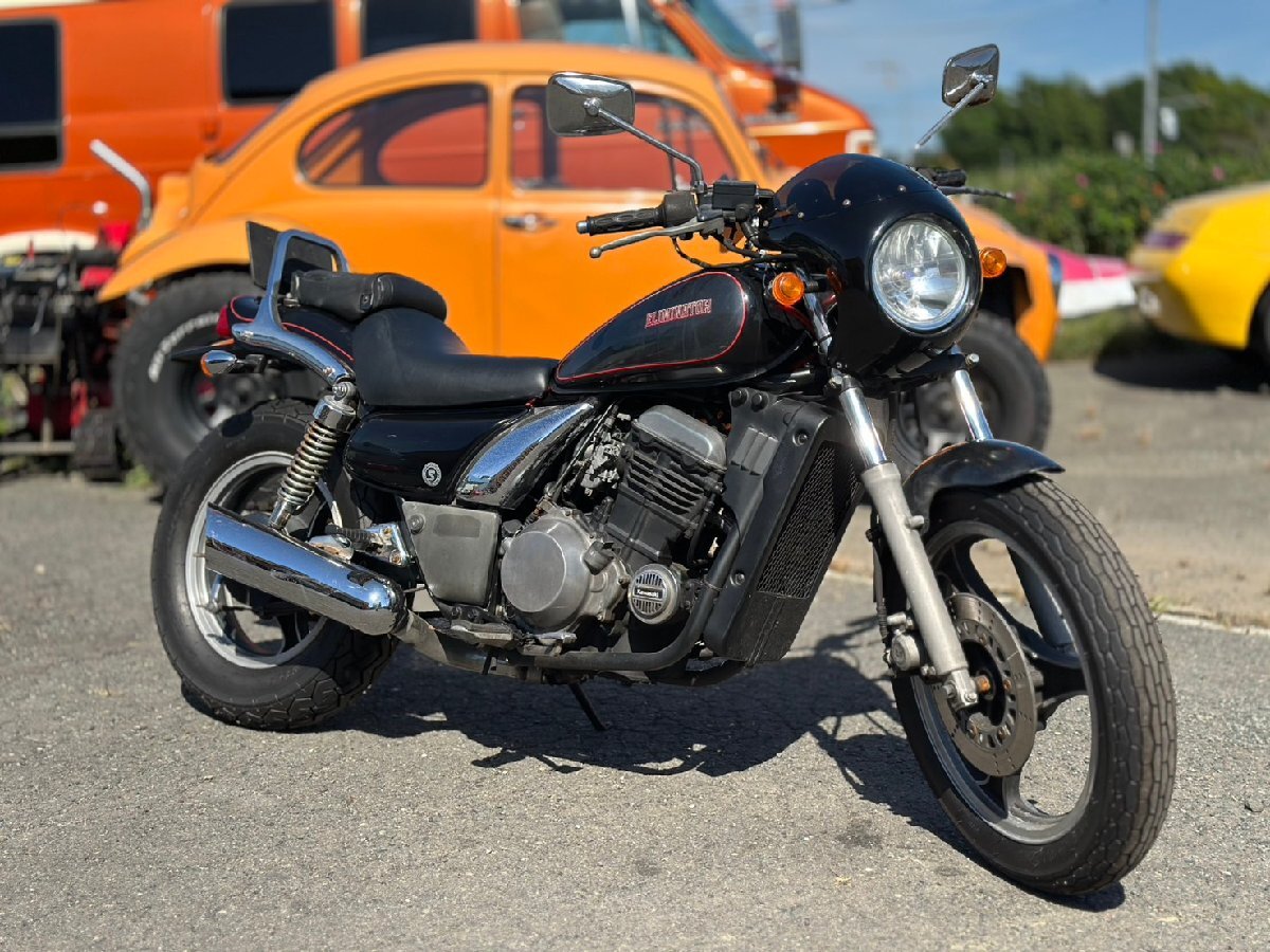 ●エンジン実働! 動作OK! Kawasaki カワサキ エリミネーター 250cc EL250A 走行10581km 1989年モデル 2気筒 規制前40馬力 札幌発拍卖