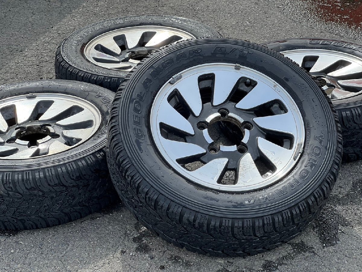□ スズキ 純正 ジムニー エスクードに 16インチアルミホイール 5-139.7 6J OFFSET25 ジオランダー 215/65R16 手渡し歓迎 札幌 丘 T-2528拍卖