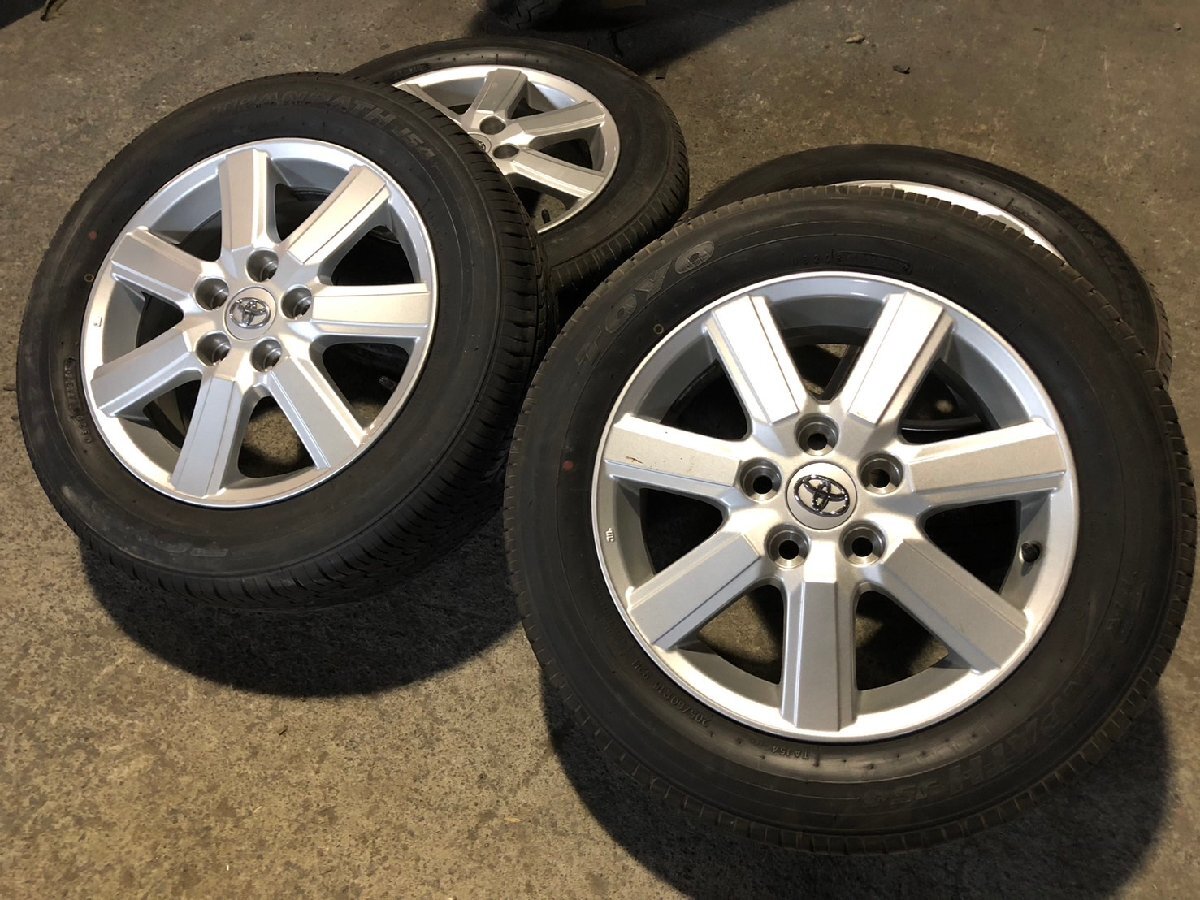 □ ノアやヴォクシーに! トヨタ 純正16インチアルミホイール 6J 5H PCD114.3 ET50 トランパス J54 205/60R16 手渡し歓迎 札幌 丘 T-2556 ★拍卖