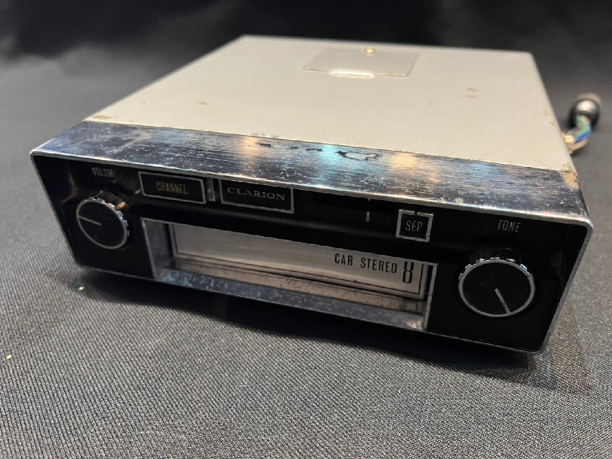 ★※ジャンク※ CLARION CAR STEREO8 クラリオン カーステレオ8 PA-409 シリアル/41827 アメ車 クラシックカー 旧車拍卖