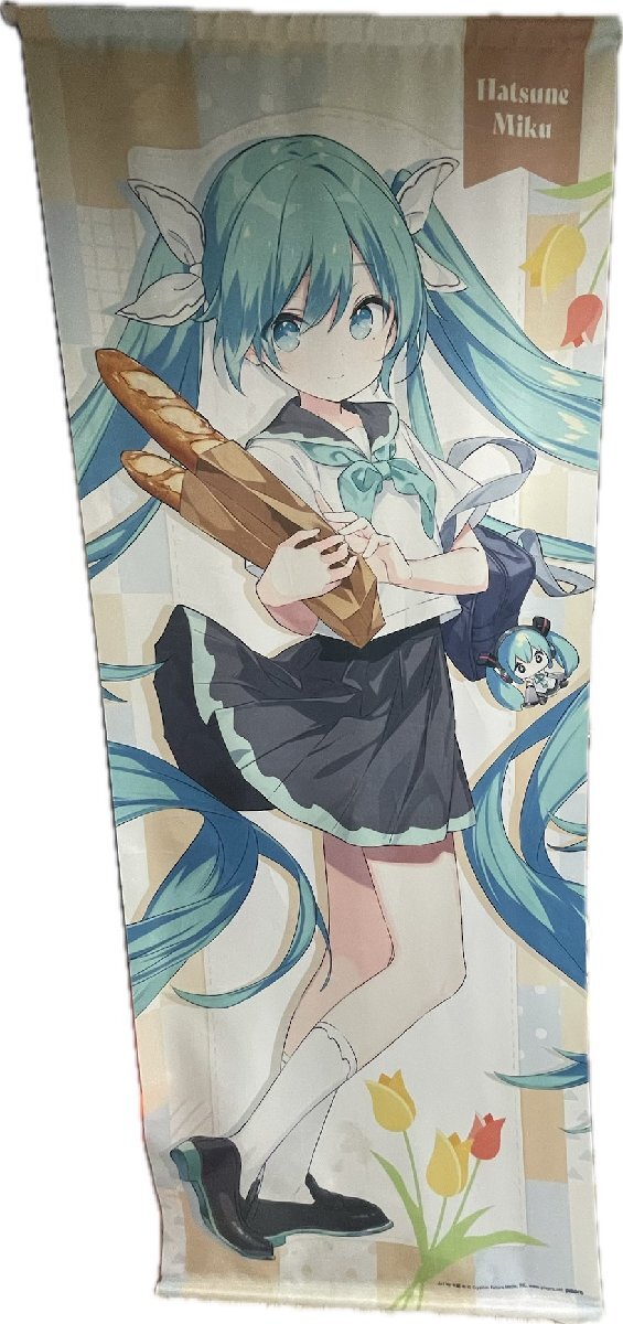 ■初音ミク はんなり 京都 B2 サイズ タペストリー パンのまち★拍卖