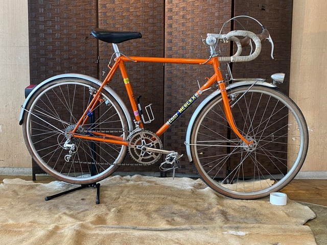■MIYATA EDDY MERCKX MX-10DX-B 宮田 エディ メルクス 12速 オレンジ ビンテージ ロードバイク 自転車 札幌発★拍卖