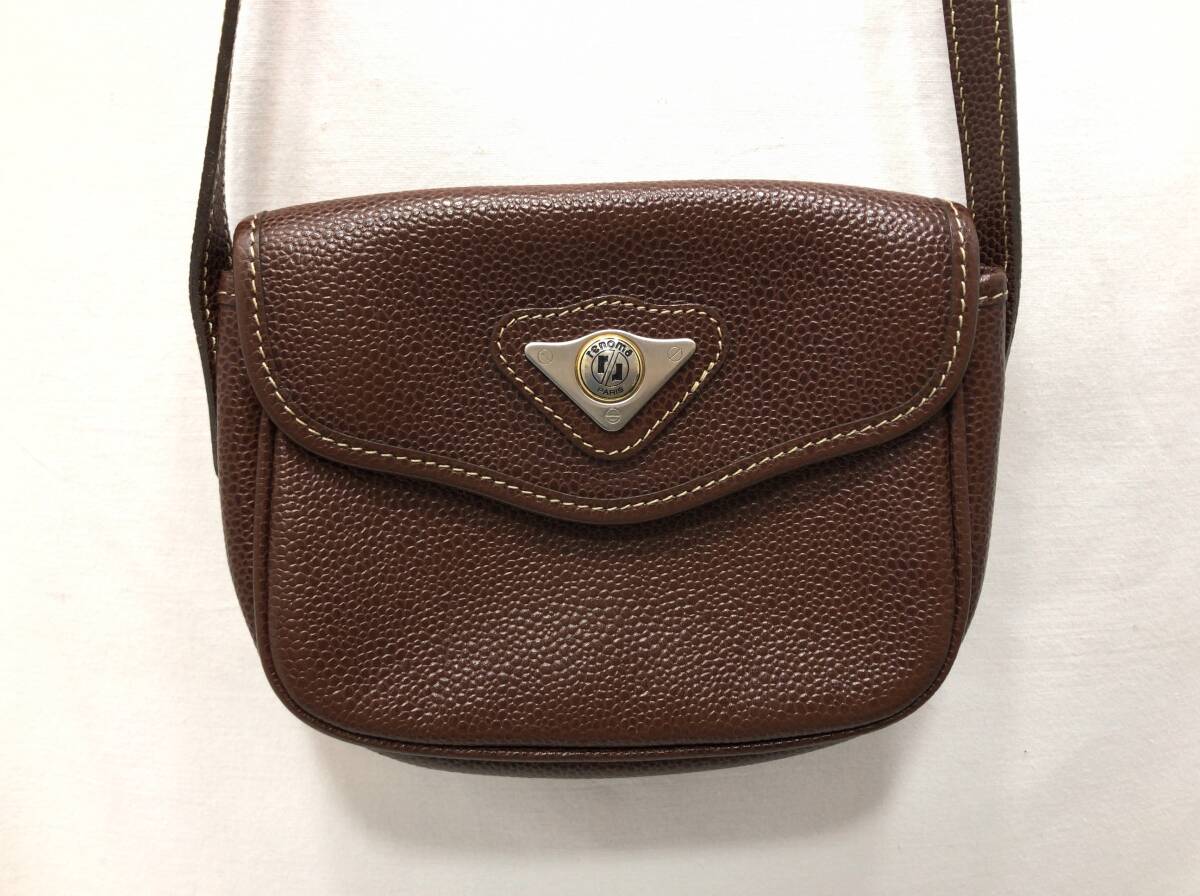 レノマ renoma レザー ミニ ショルダーバッグ ポシェット ブラウン レディース F26拍卖
