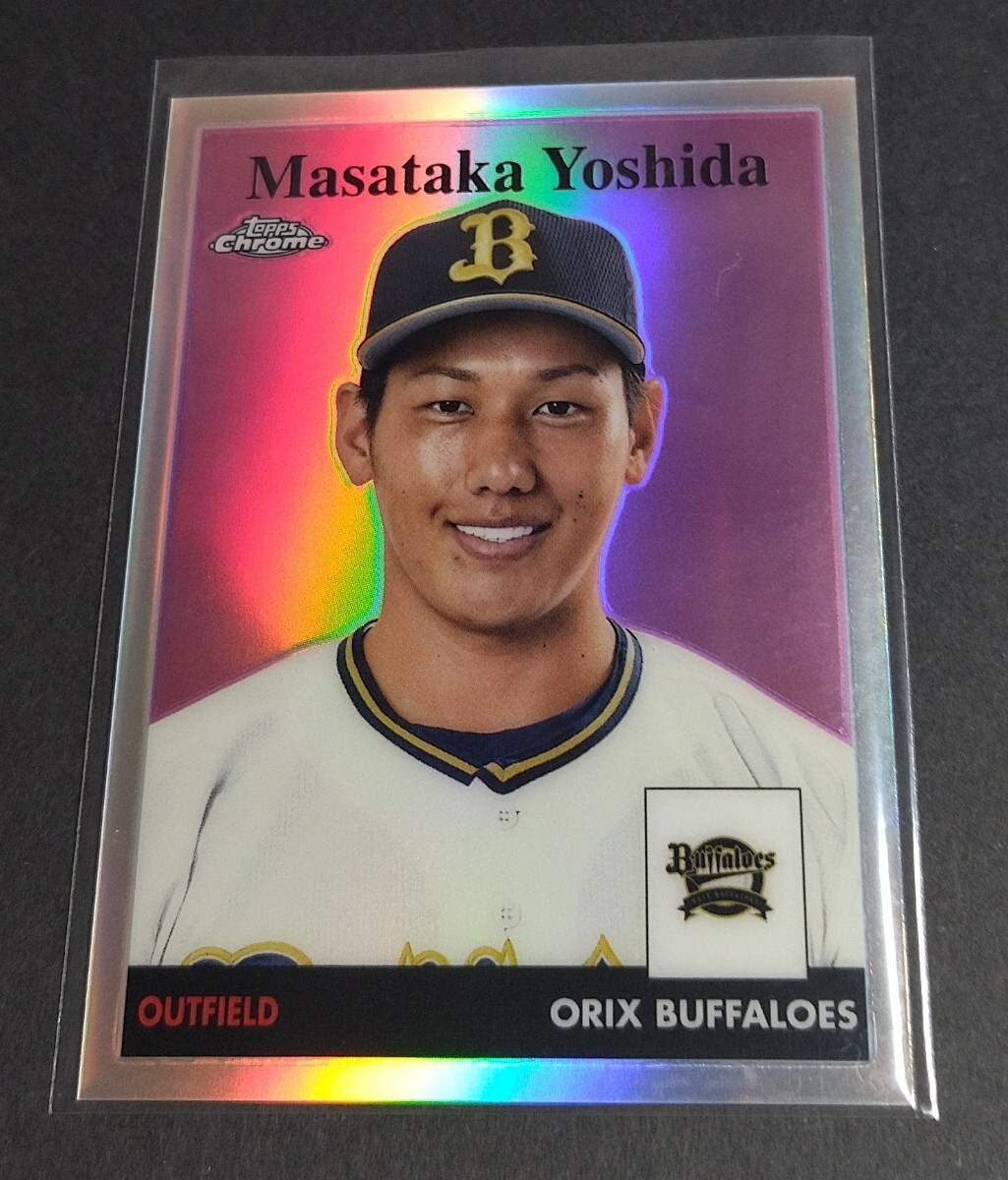 2022年topps chrome 吉田正尚(オリックス) リフラクター。インサート No,58-16。 MASATAKA YOSHIDA拍卖