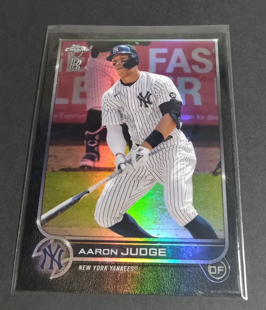 MLB 2022年topps chrome アーロン・ジャッジ(ヤンキース)Blackリフラクター。No,99。 Yankees AARON JUDGE Refractor拍卖
