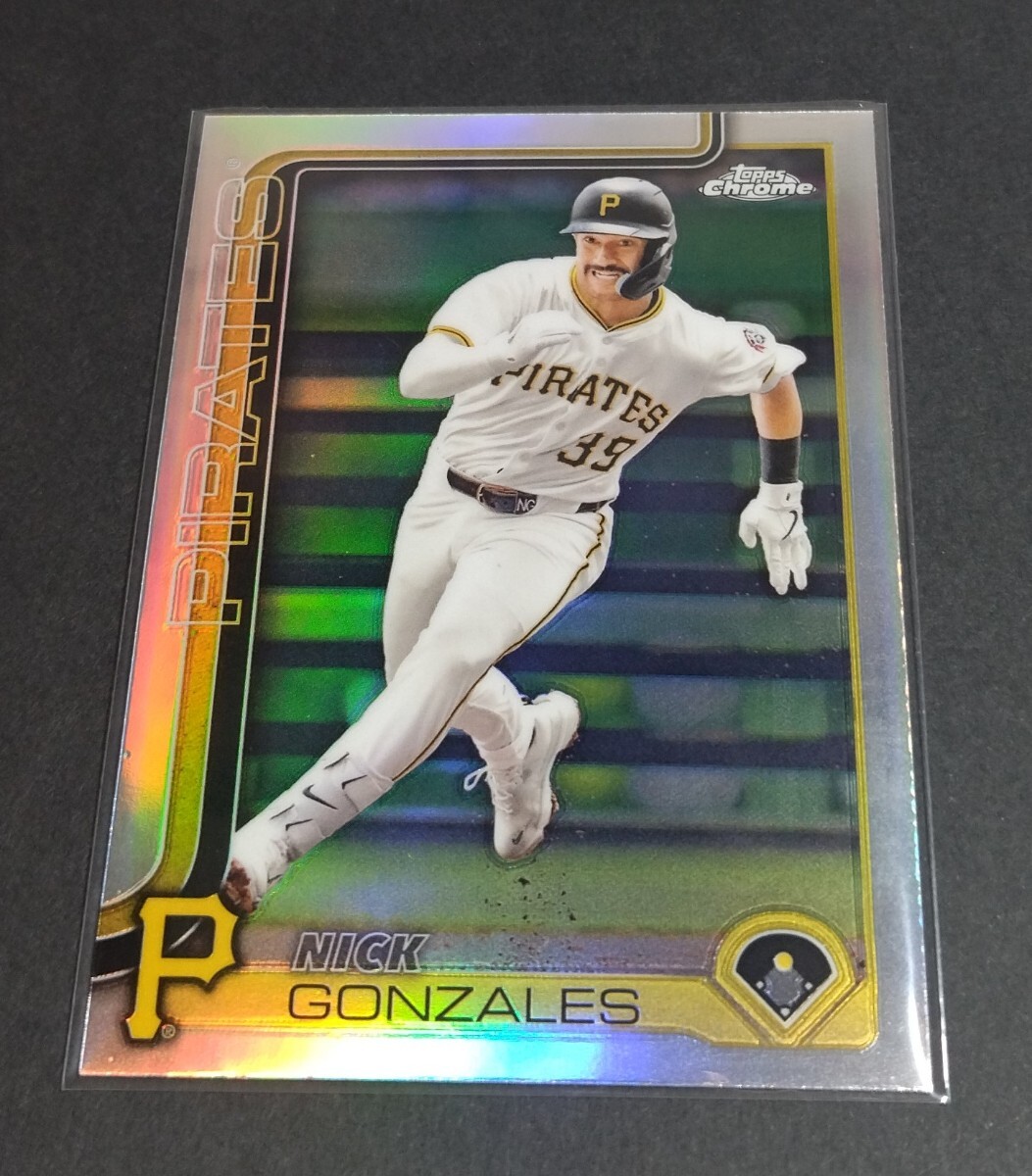 MLB 2025年topps chrome ニック・ゴンザレス(パイレーツ) リフラクター。No,222。 Pirates NICK GONZALES Refractor拍卖