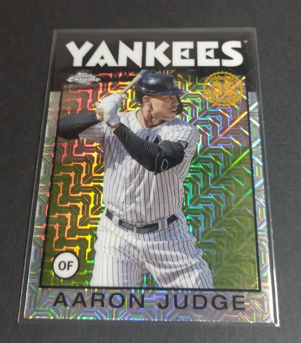 MLB 2021年topps chrome 35th アーロン・ジャッジ(ヤンキース)silver pack。 No,86C-2。Yankees AARON JUDGE 拍卖
