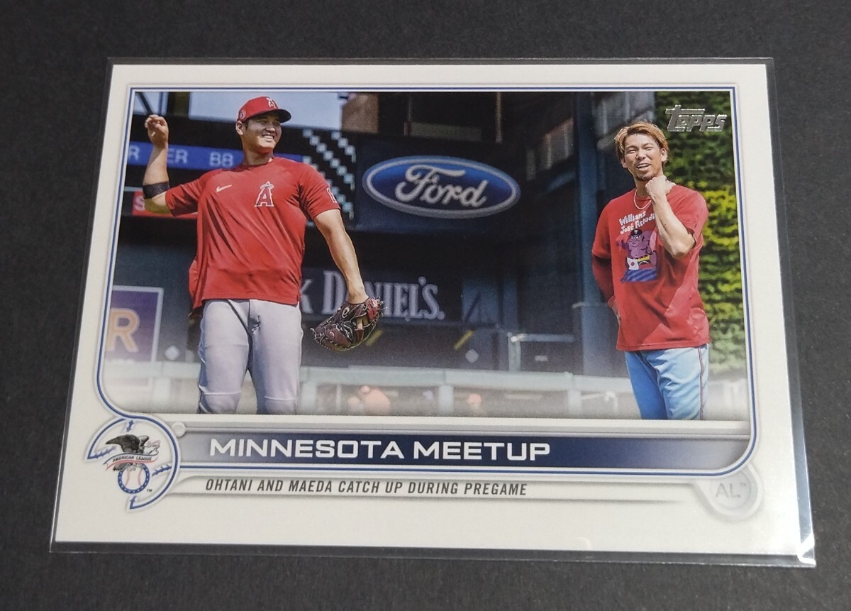 MLB 2022年topps series one 大谷翔平 前田健太(エンゼルス ツインズ)MINNESOTA MEETUP No,122。OHTANI AND MAEDA  拍卖