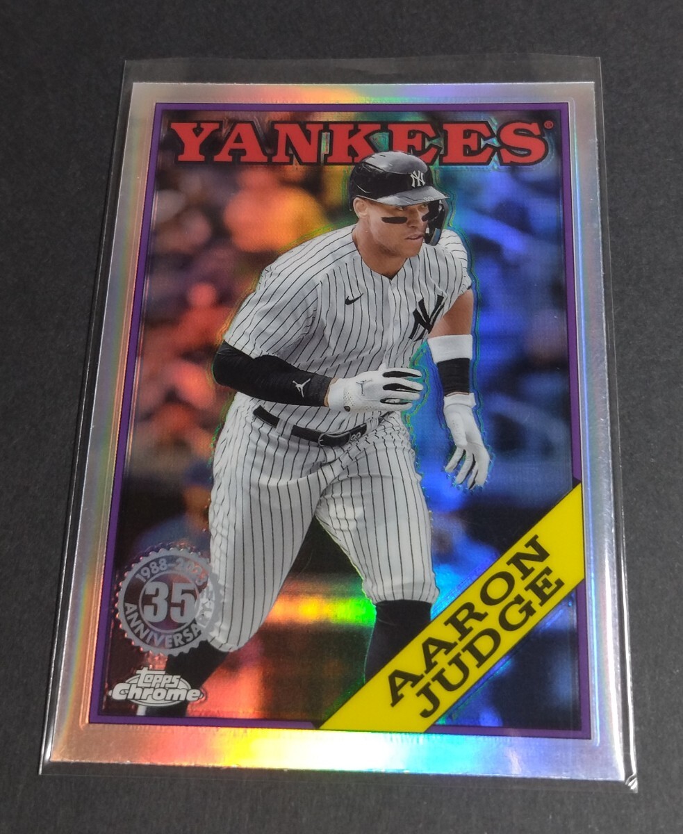 MLB 2023年topps chrome 35th アーロン・ジャッジ(ヤンキース) リフラクター No,88CU-1。Yankees AARON JUDGE Refractor拍卖