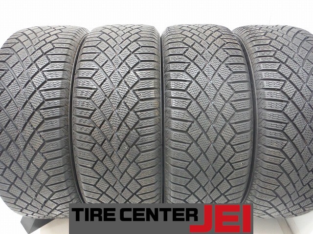 225-55R17 9-8.5分山 コンチネンタル 2021年製 中古スタッドレスタイヤ【4本セット】送料無料(AS17-3761)拍卖