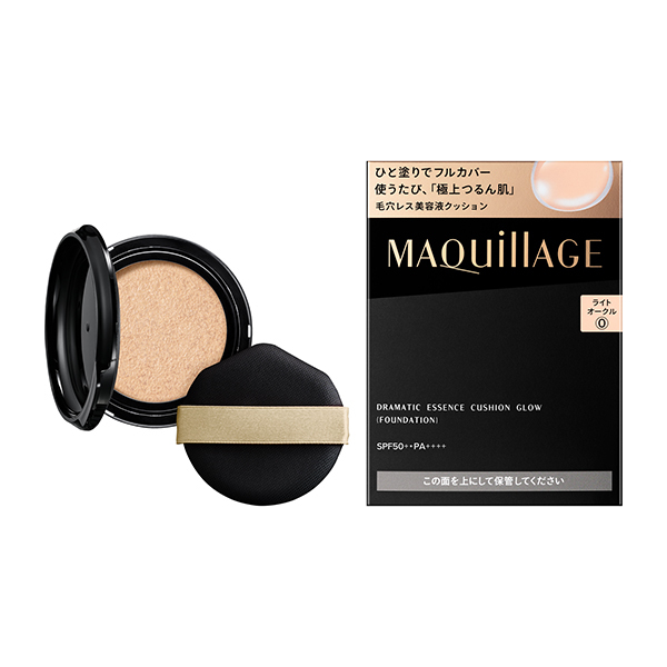 セット販売 ドラマティックエッセンスクッショングロウ 0ライトオークル(ライト) レフィル+コンパクトケース拍卖