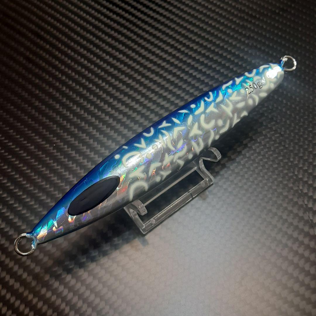 ☆ スローピッチジャーク ジグ 250g ブルーシルバー拍卖