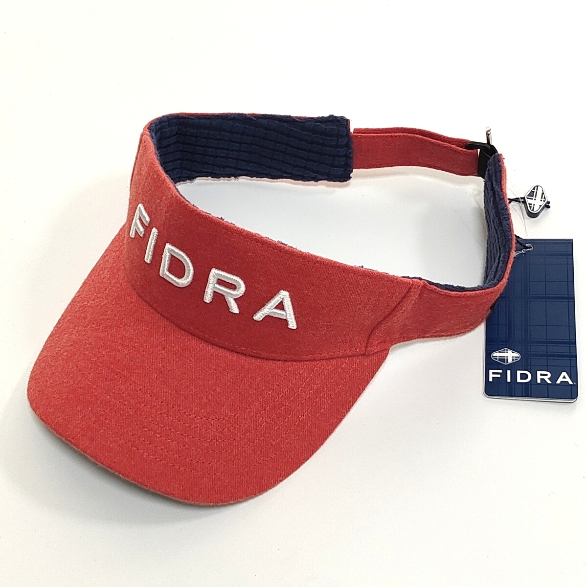 未使用品 フィドラ サンバイザー 秋冬 メンズ ゴルフウェア ゴルフ 赤 FIDRA  golf拍卖