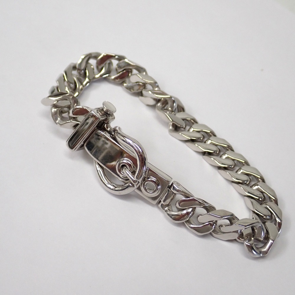 Ft1277811 エルメス ブレスレット ブックルセリエPM シルバー メンズ HERMES 中古拍卖