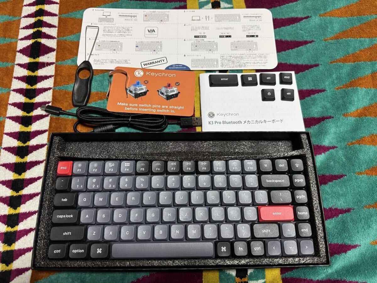 Keychron キーボードK3 Pro ほぼ未使用品 おまけつき拍卖