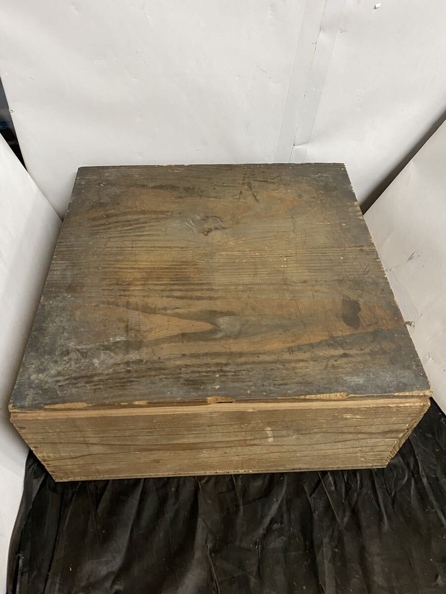 古いお盆 木箱付き 角盆 10枚 和食器 アンティーク ヴィンテージ 年代物 詳細不明拍卖