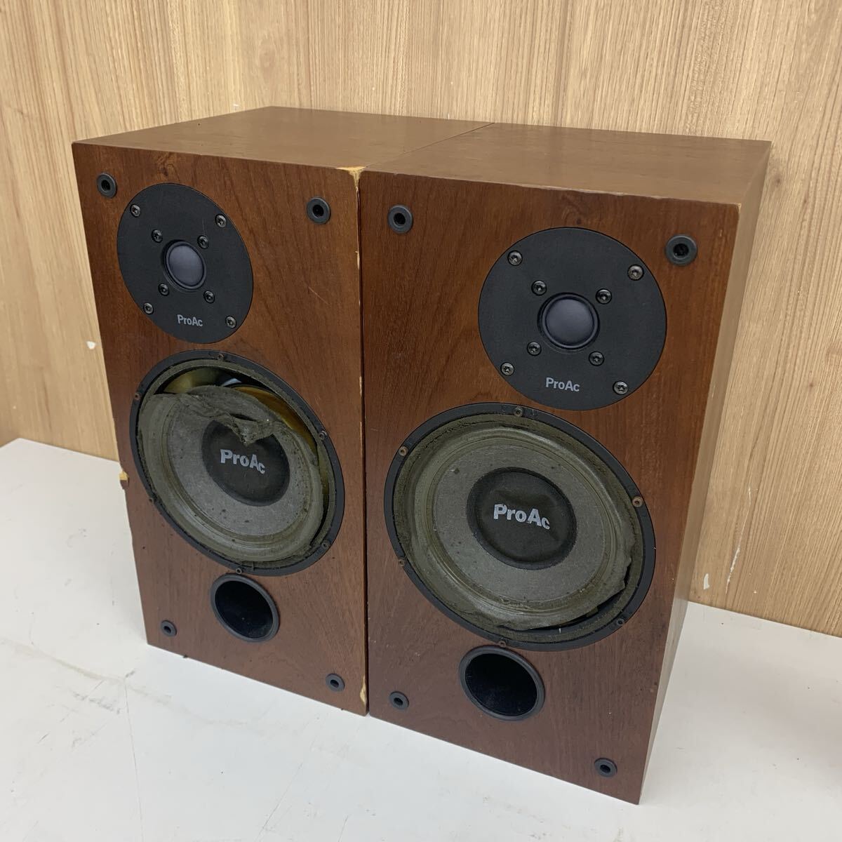【V-2】 Proac Studio100 スピーカー エッジに破れ&劣化あり キャップに凹みあり プロアック 4445-66拍卖