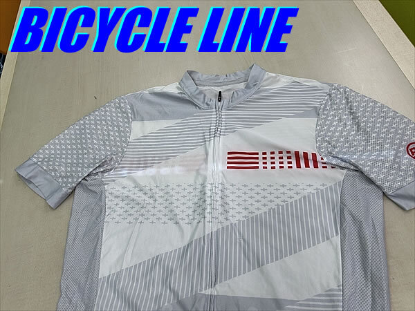 良品!! BICYCLE LINE MEN'S SHORT SLEEVE JERSEY size:L バイシクルライン メンズ 半袖サイクルジャージ ロード サイクルウエア R-133拍卖