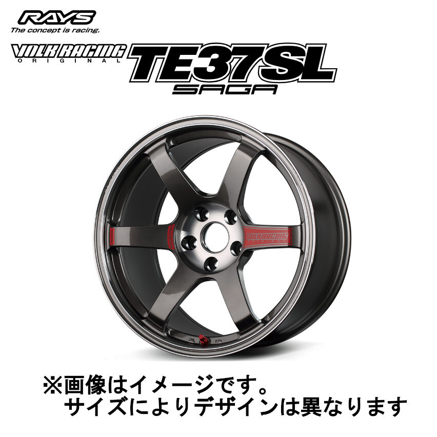 レイズ ボルクレーシング TE37 SAGA サーガ SL (4本セット) 5/114.3 18x9.5J +35 プレスドグラファイト (PG) 06588953595PG拍卖