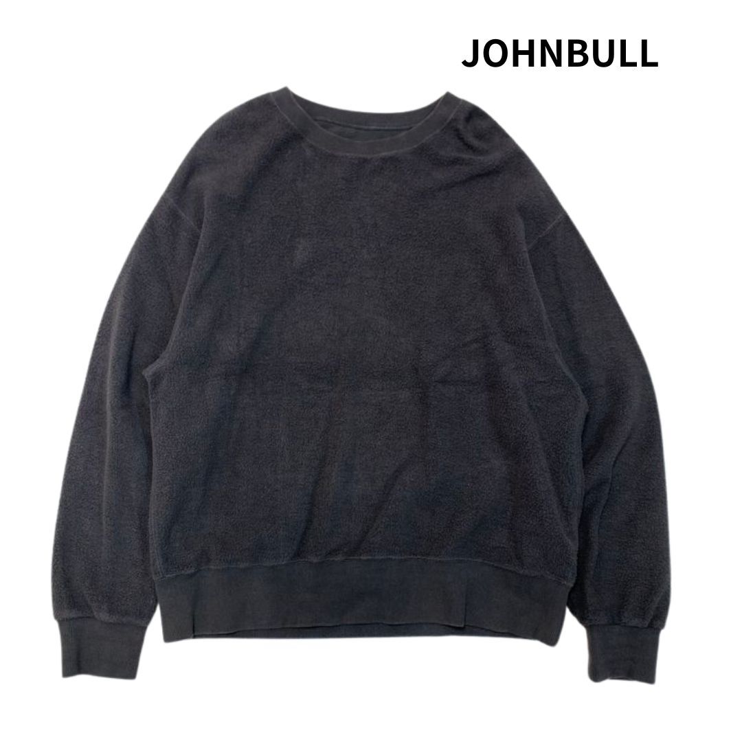 JOHNBULL ジョンブル スラブ裏毛 ボールケミカル クルーネック スウェット size:M/スウェットシャツ クルー トレーナー ヴィンテージ加工拍卖