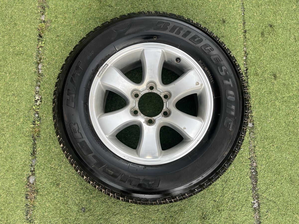 ランドクルーザープラド120系 純正アルミホイール 17インチ×7.5J ET+30 6穴 PCD139.7/ブリヂストン 265/65R17 1本 スペアタイヤ等に!拍卖