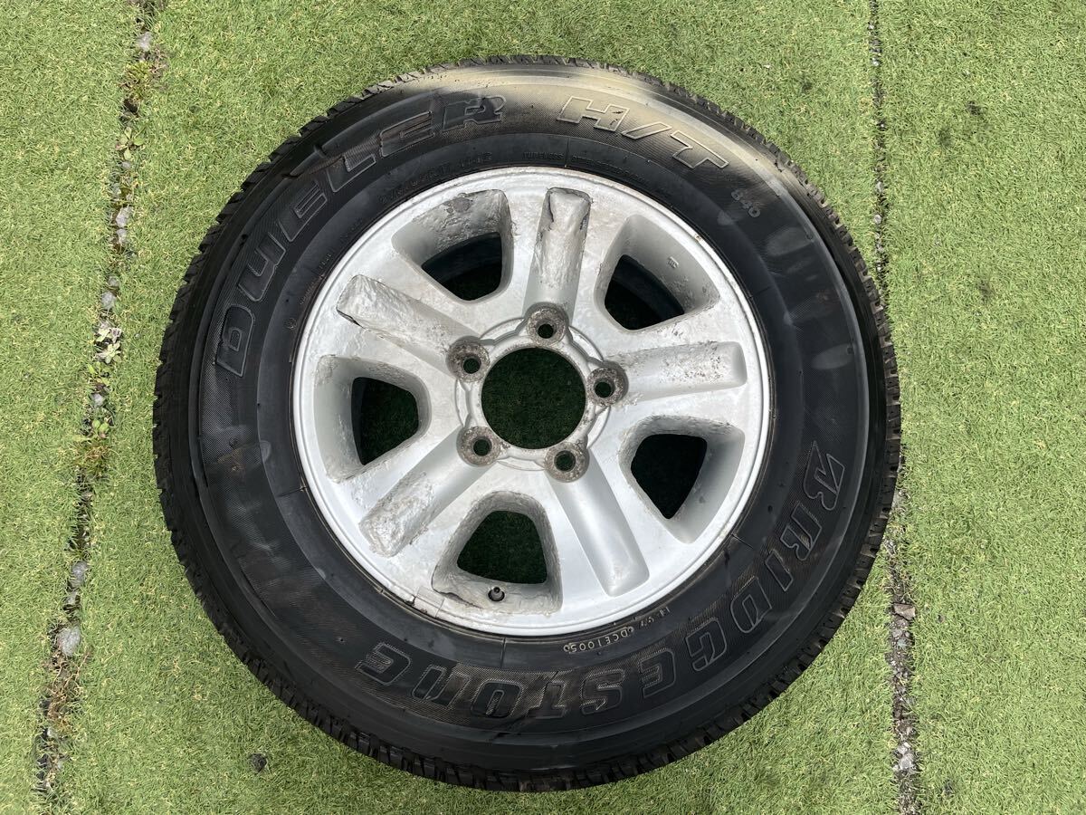 ランドクルーザー100 純正アルミホイール 17インチ×8J 5穴 PCD150 ET+60/ブリヂストン 275/65R17 1本のみ ランクル100 スペアタイヤ等に!拍卖