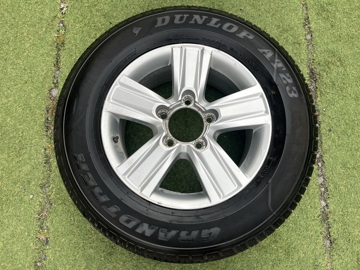 ランドクルーザー200 純正アルミホイール 18×8J 5穴 PcpD150 +60/ダンロップ 285/60R18 1本 ランクル200 スペアタイヤ等に!拍卖
