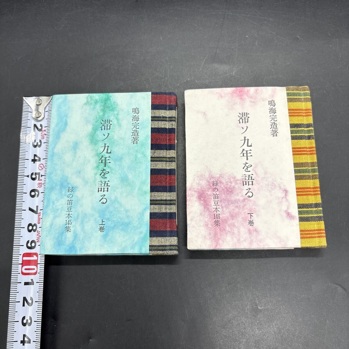 緑の笛豆本145.・.146 鳴海完造『滞ソ九年を語る 上巻・下巻』限定250部 弘前・緑の笛豆本の会・発行 蘭繁之拍卖