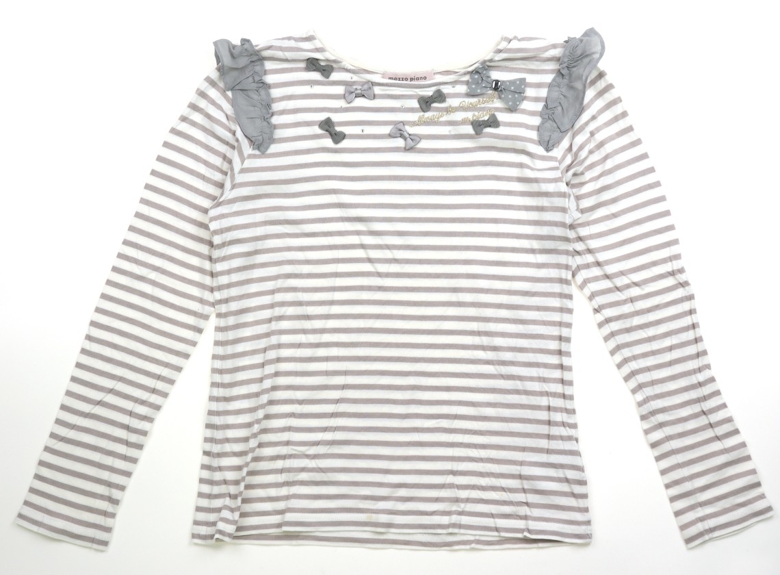 メゾピアノ mezzo piano Tシャツ・カットソー 160サイズ 女の子 子供服 ベビー服 キッズ拍卖