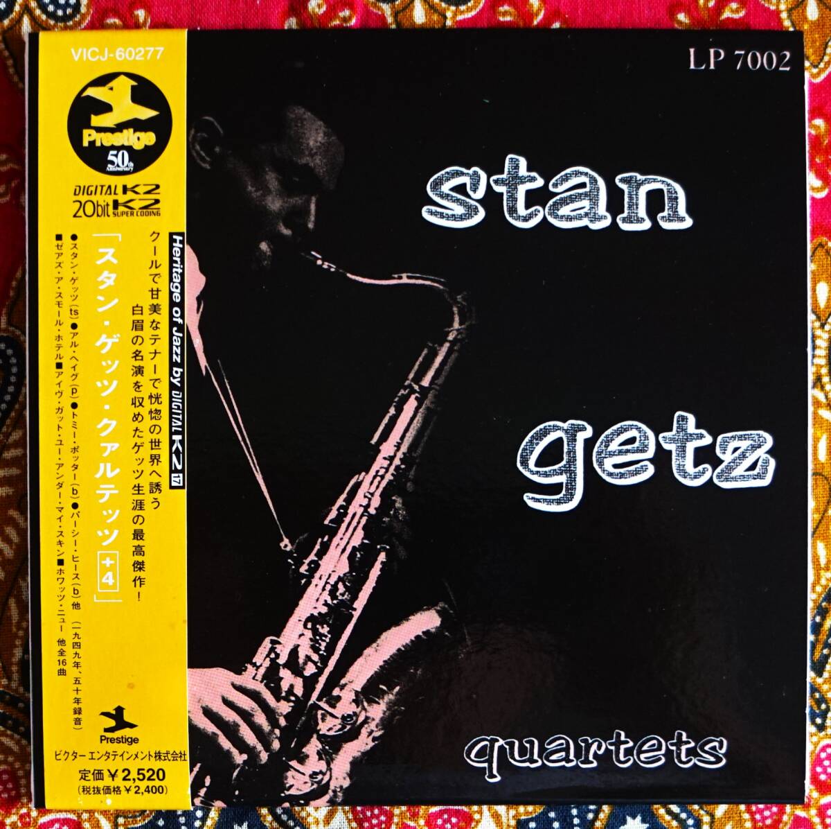 ☆彡紙ジャケ【帯付CD】スタン ゲッツ / クァルテッツ+4 →20bitK2リマスタリング・マイ オールド フレイム・夢から醒めて・マーシャ拍卖