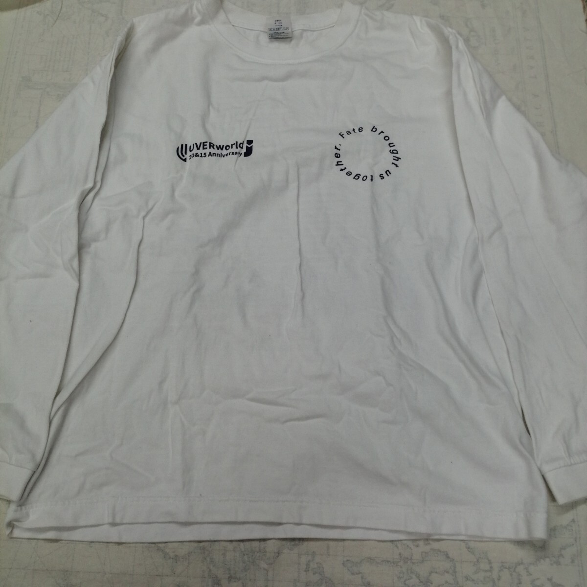 E09 バンドTシャツ ウーバーワールド UVERworld 白 長袖 ロンT 20&15 anniversary拍卖