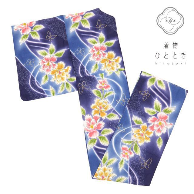 浴衣 単品 木綿 リサイクル浴衣 レディース 中古 tt0465b 着物ひととき拍卖