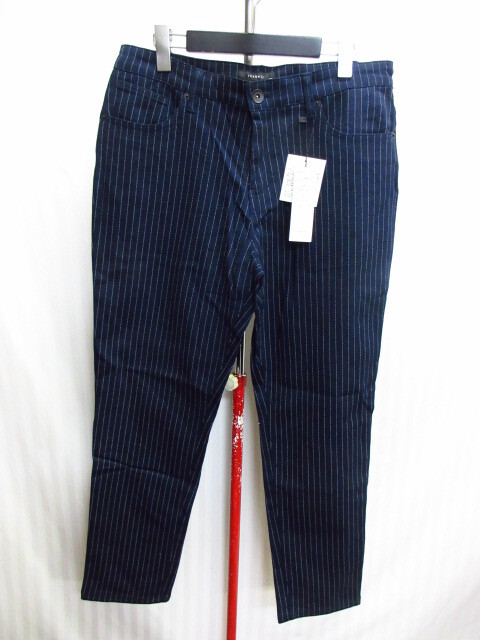 未使用 roshell ロシェル ストレッチパンツ メンズXL LL ストライプ柄パンツ ジーンズ ストライプ柄デニムパンツ ズボン 08293拍卖