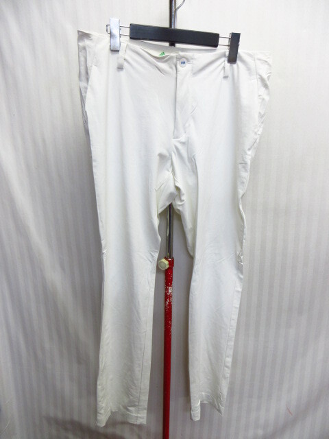 アディダスゴルフ ストレッチパンツ メンズO XL LL 白 ゴルフウエア ゴルフパンツ スポーツスラックスパンツ メンズズボン 09053拍卖