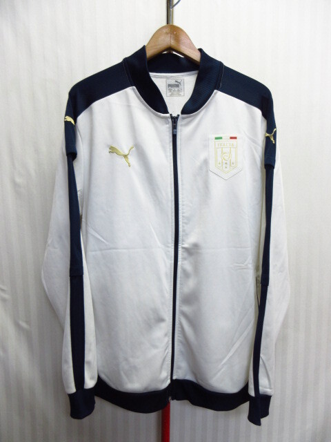 プーマ サッカーイタリア代表 ジャージトップ メンズUS L XL ユニフォーム サッカージャージ トラックジャケット スポーツブルゾン09124拍卖