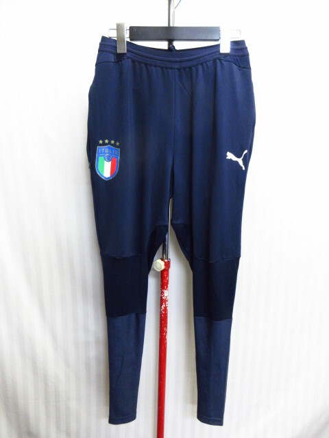 プーマ製 サッカーイタリア代表 ユニフォーム パンツ メンズUS S M 紺 サッカージャージ トレーニングパンツ トラックパンツ ズボン09122拍卖