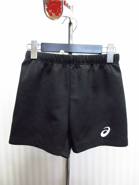 アシックス バレーボールパンツ ゲームパンツ SIZE160 黒 キッズ 子供 レディース 女性 バレーボールショートパンツ ズボン 09171拍卖