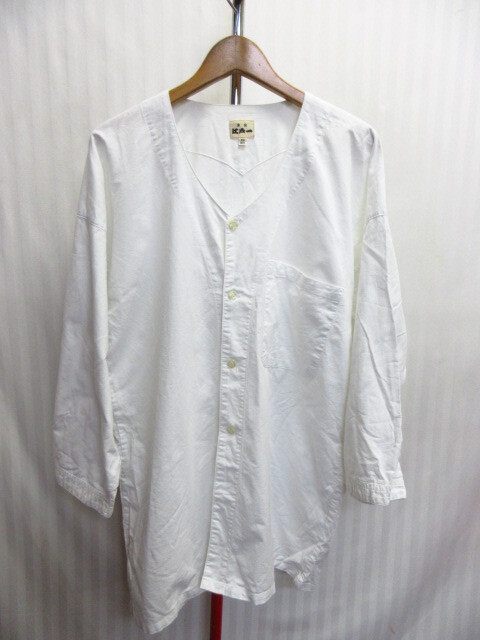 東京 江戸一 鯉口シャツ 白 メンズ特大 XL LL 白シャツ 和装シャツ ダボシャツ 祭り 09234拍卖