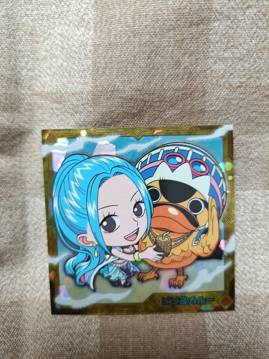 開封済 ワンピース にふぉるめーしょん大海賊シールウエハース SW4-09 log.4 SR ビビ&カルー拍卖